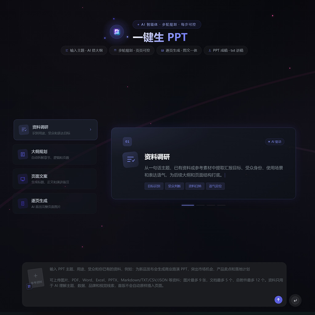 AI一键生成幻灯片案例